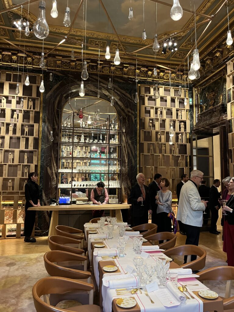 Dining room of Alain Ducasse at Baccarat